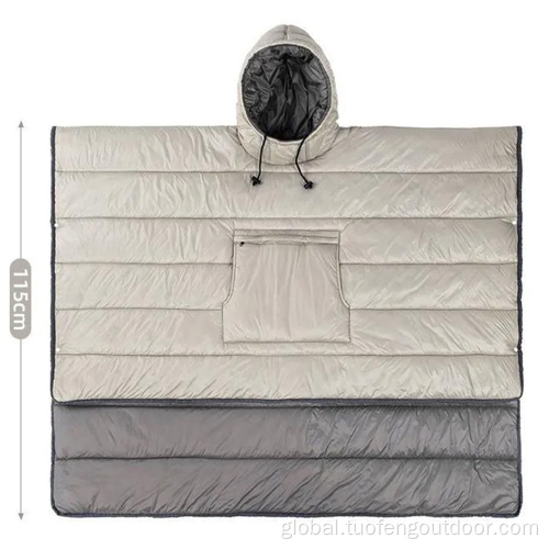 0.8kg caped sleeping bag for outdoor camping